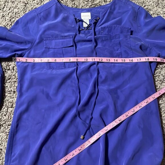 Chico’s Longsleeve Blouse - Periwinkle - Picture 6 of 7
